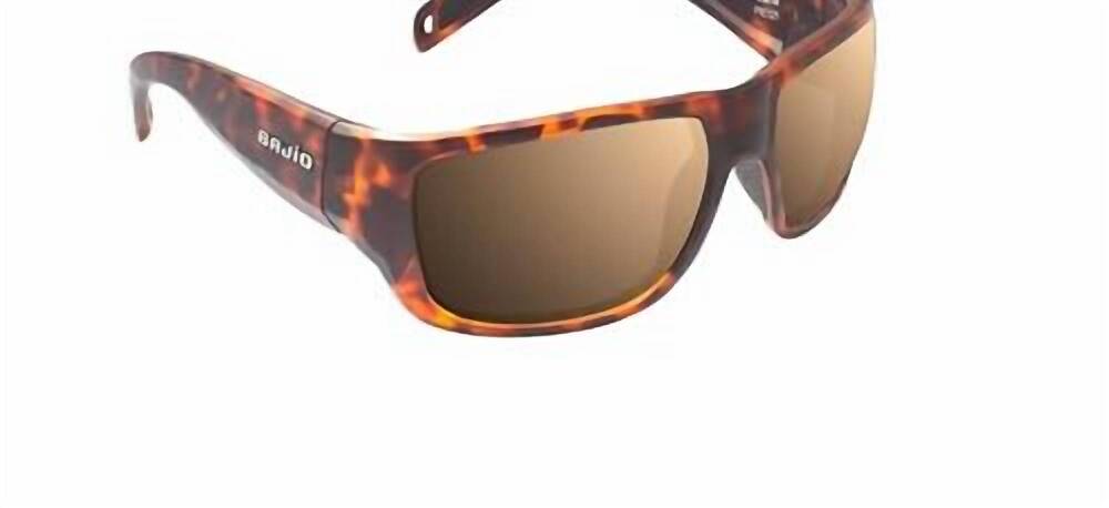 NEW BAJIO men's piedra polarized sunglasses in brown tortoise/matte copperglass